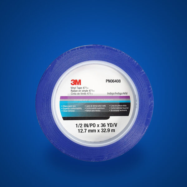 3M 471 VINYL TAPE BLUE 6MM X 33M FINELINE TAPE